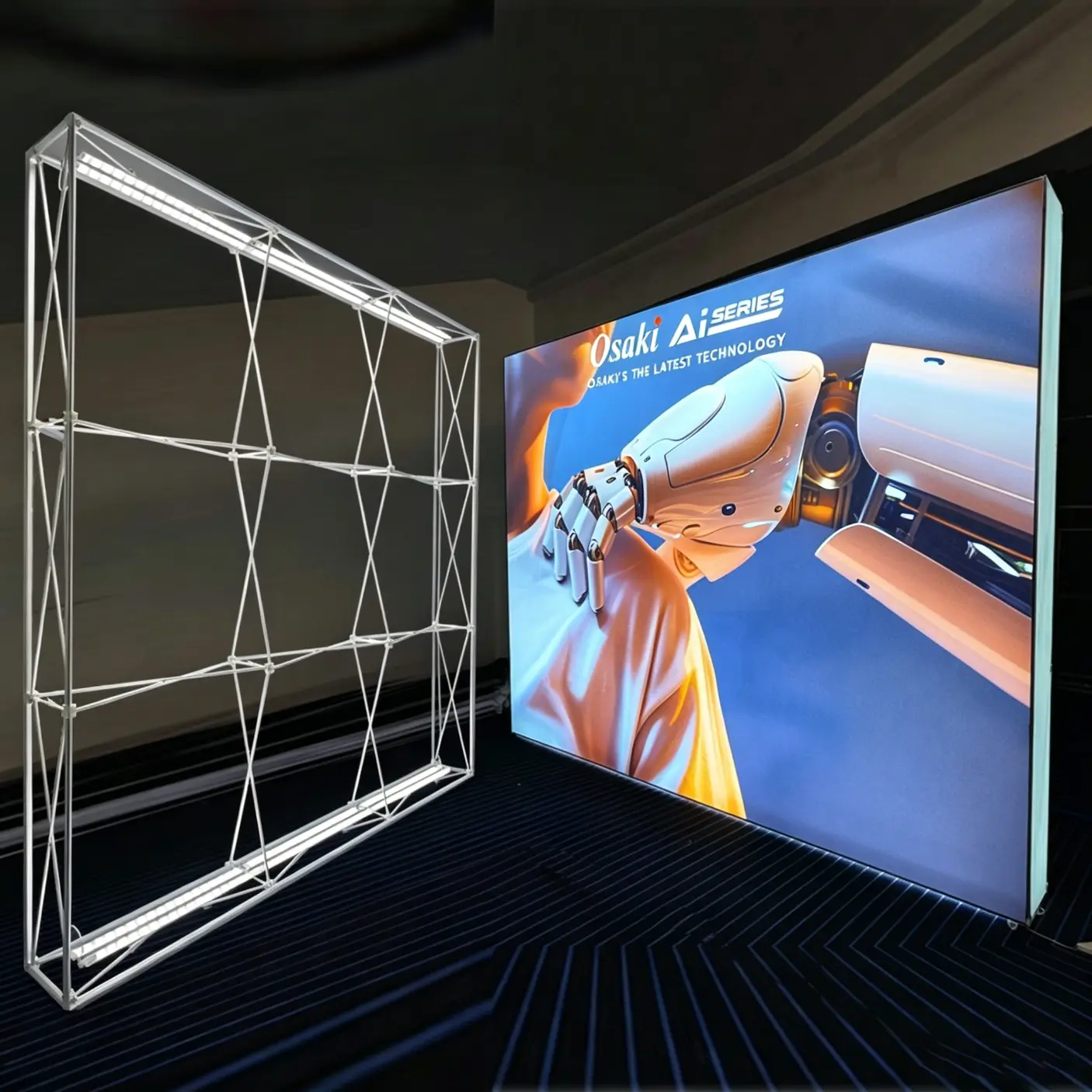 New Pop Up LED Light Box: Portable, Eye-Catching Backdrop for Global Exhibition Brands