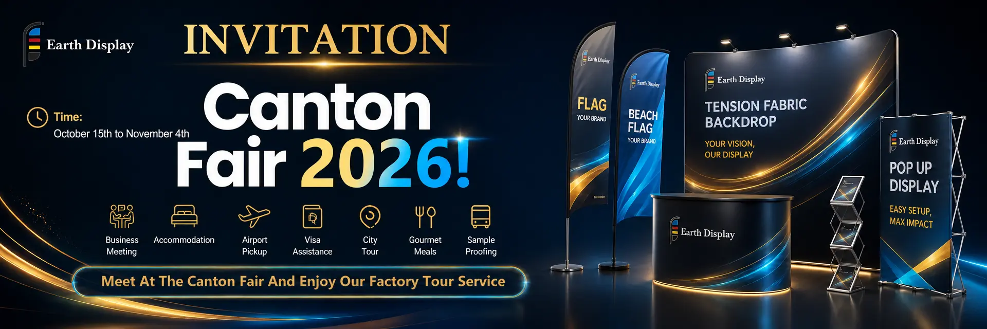 Earth Display Opens Its Factory to Canton Fair Buyers, October 15 – November 4