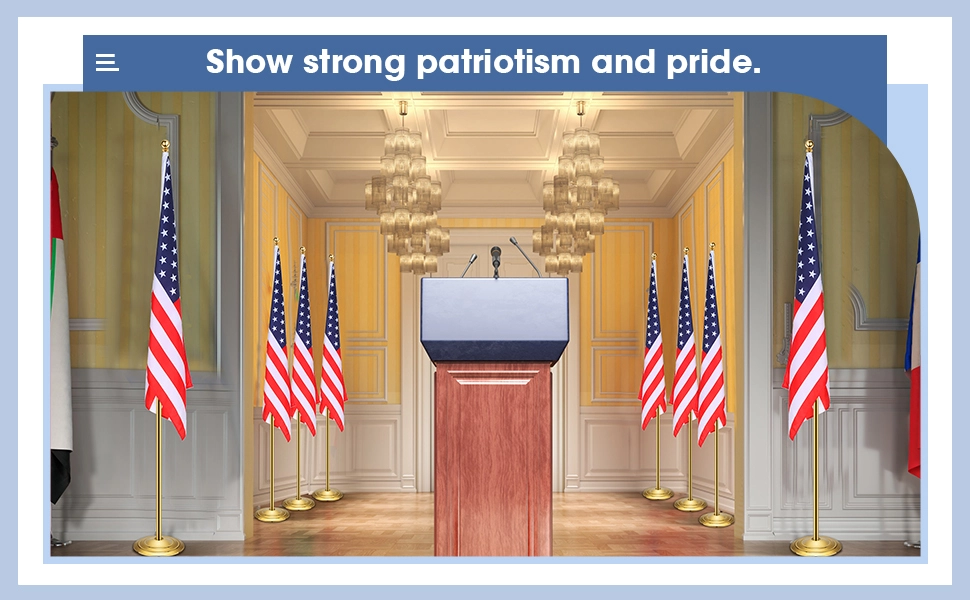 Indoor Office Hall Flag Stand Set Product Page