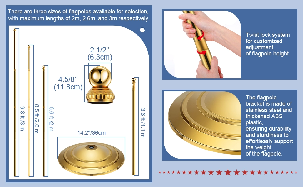 Indoor Office Hall Flag Stand Set Product Page